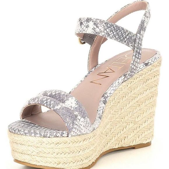 Deltan EVERLY Espadrille Wedges / Color Lilac Snake - Picture 3 of 11